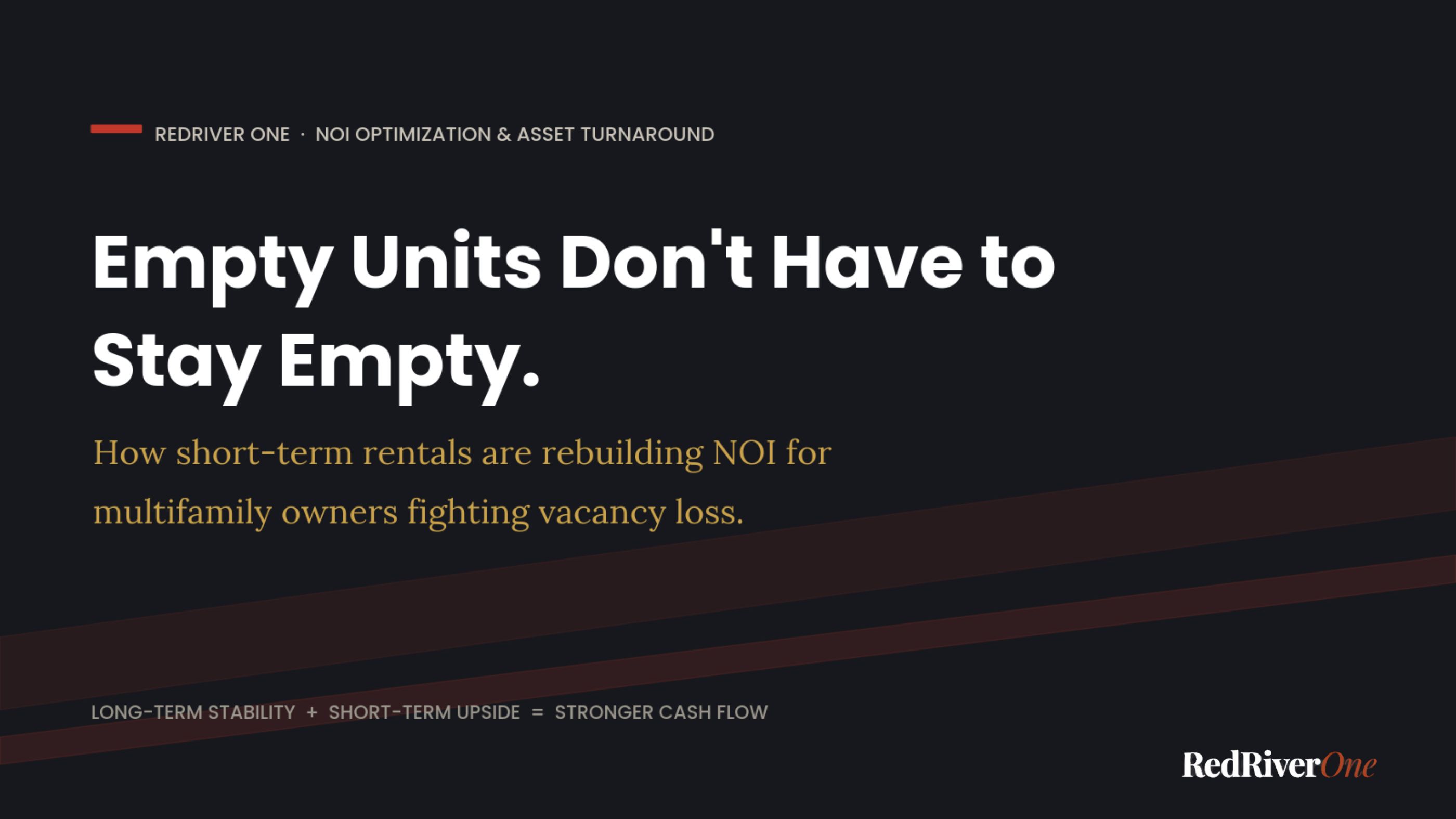 How Short-Term Rentals Can Improve NOI for Multifamily Owners Facing Vacancy Loss