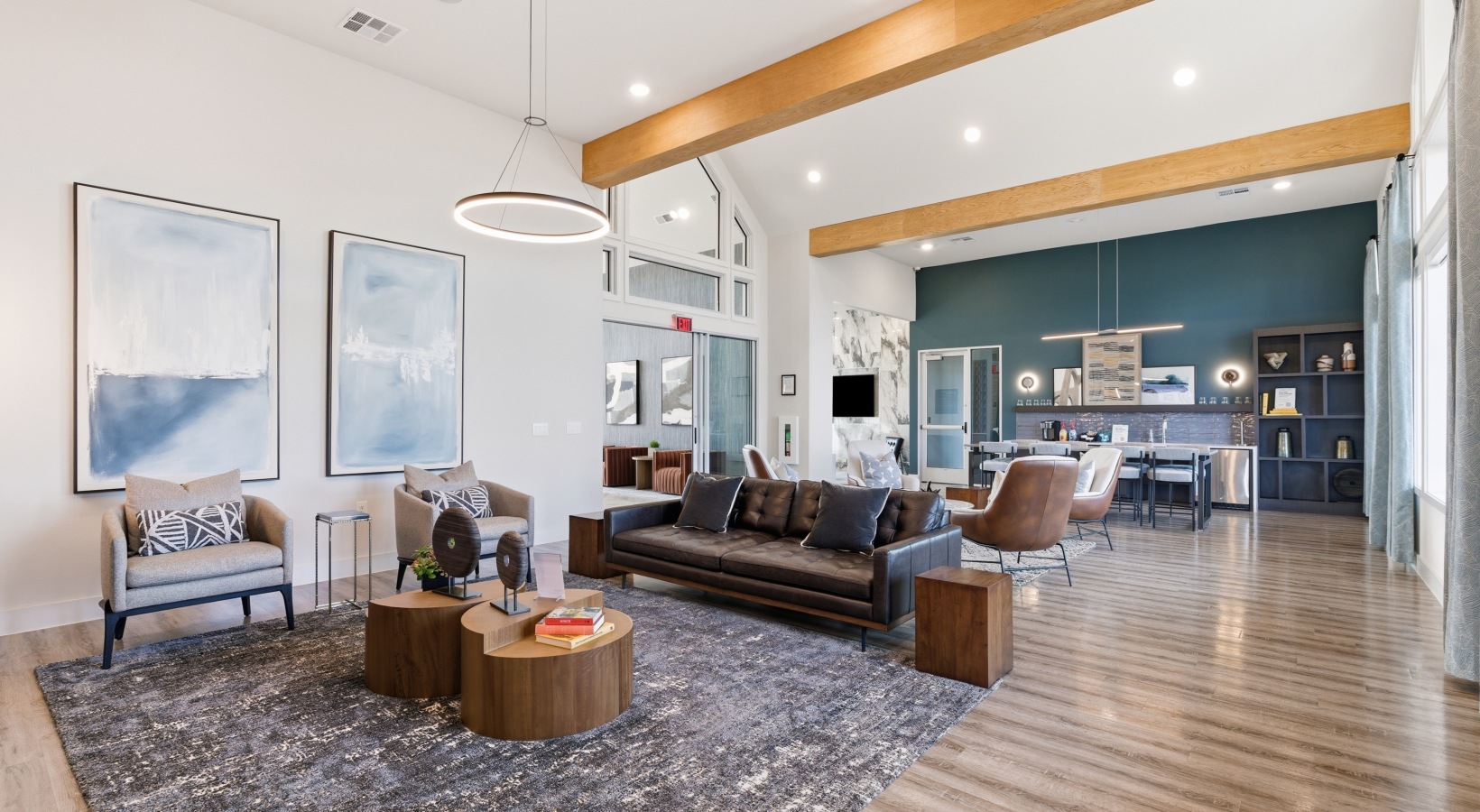 Clubhouse seating area
