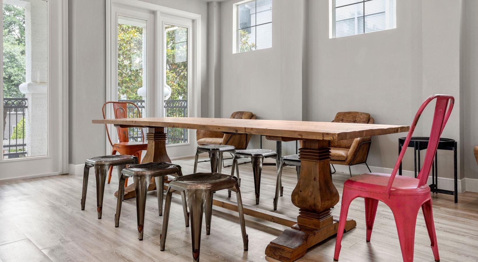 Clubroom dining table