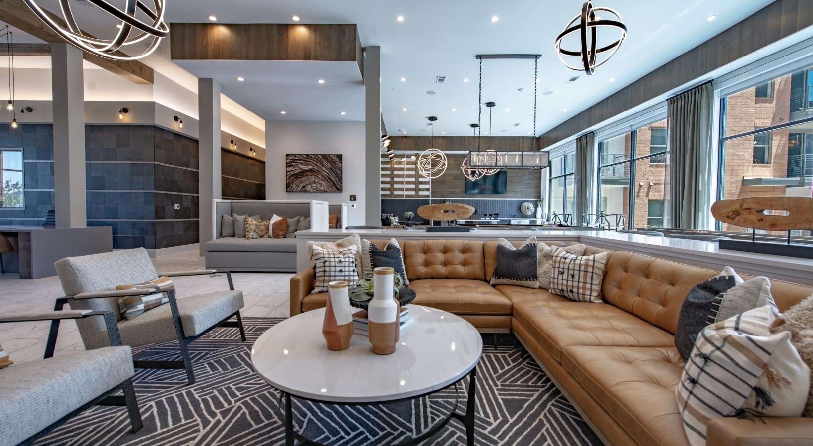 Clubhouse lounge seating