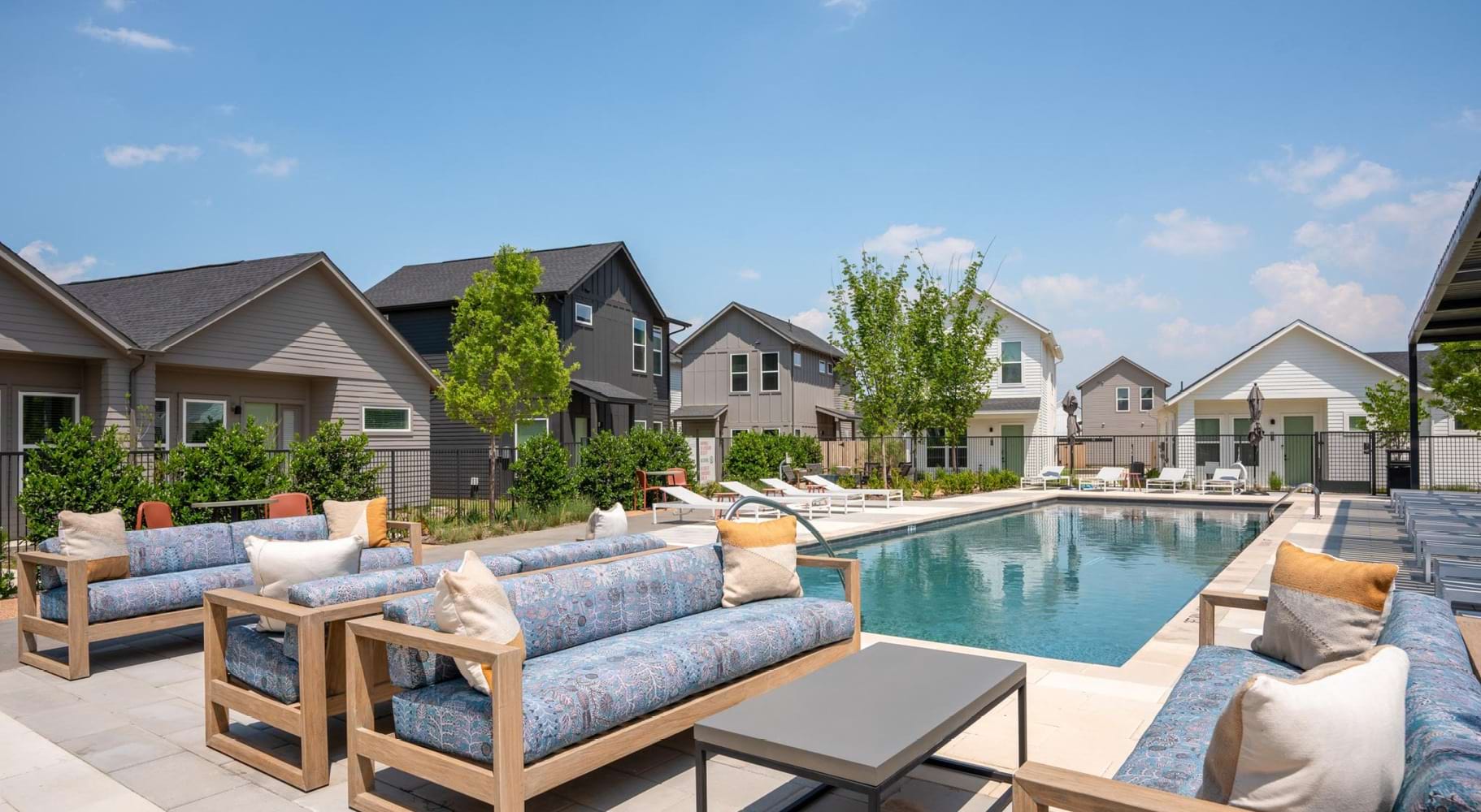 Poolside seating