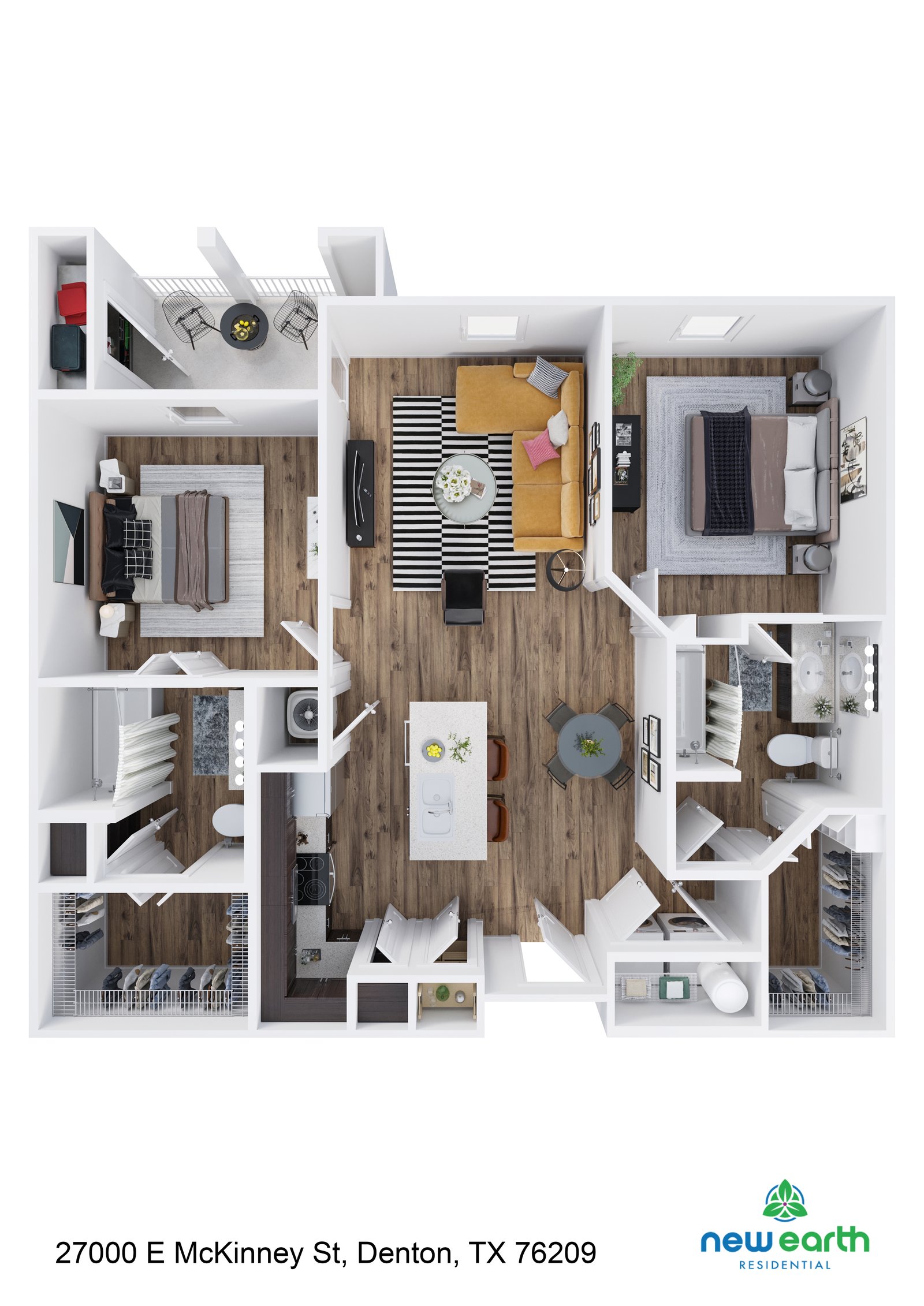 B-1 2 Bed 2 Bath – image 1