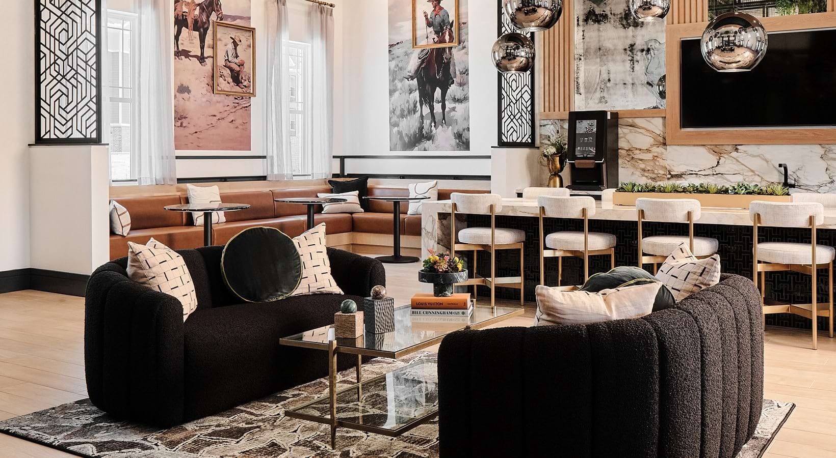 Resident clubhouse lounge