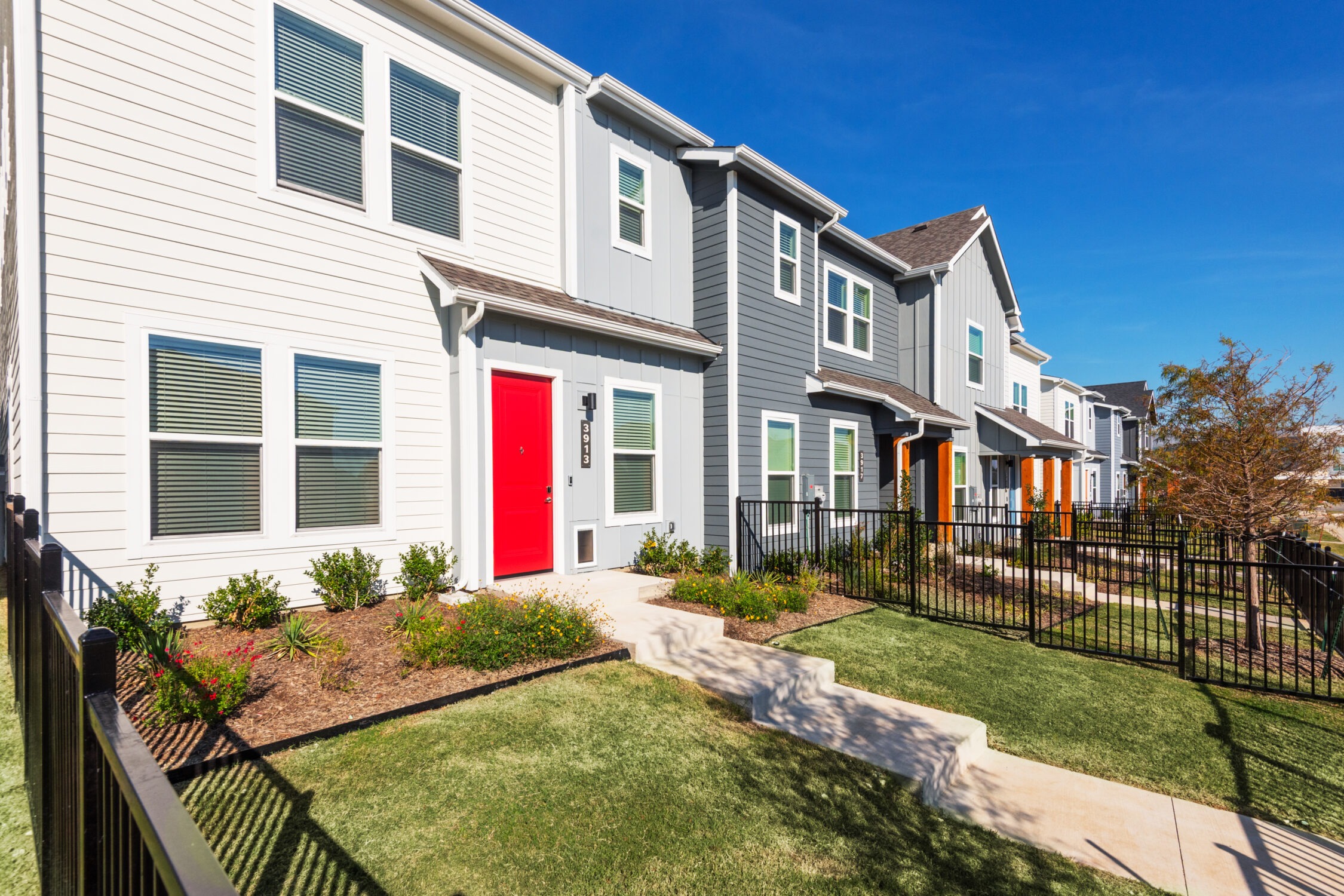 Townhome exteriors