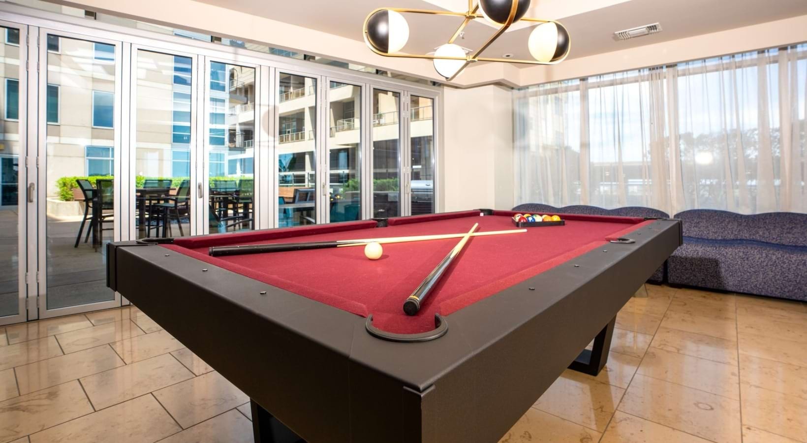 Aqua Lounge with billiards