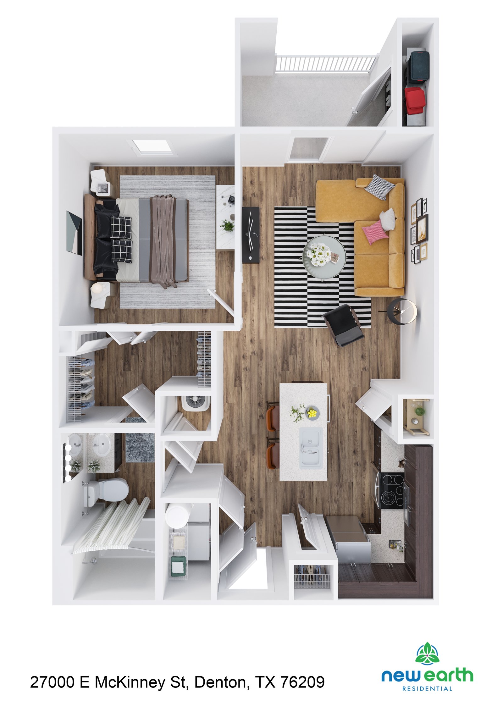 A-2 1 Bed 1 Bath – image 1