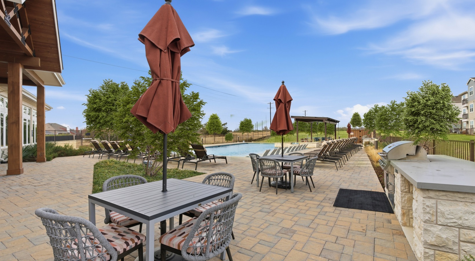 Grilling station and picnic area