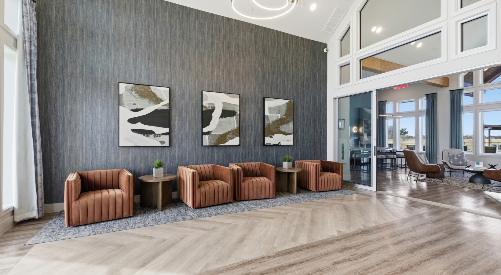 Leasing office waiting area