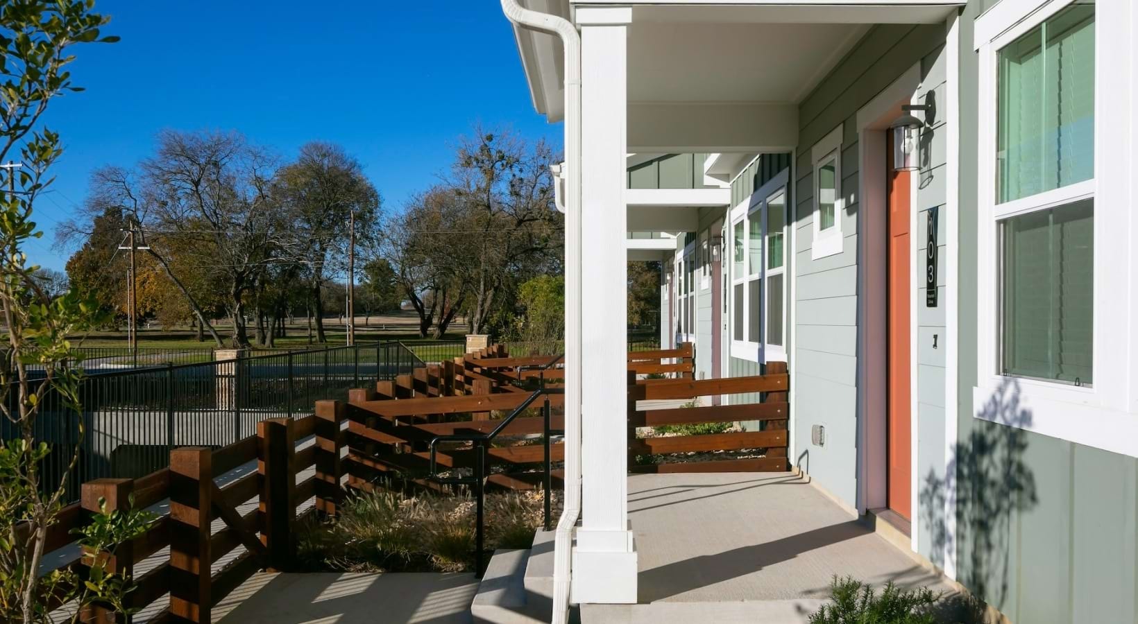 Home exteriors and streetscape
