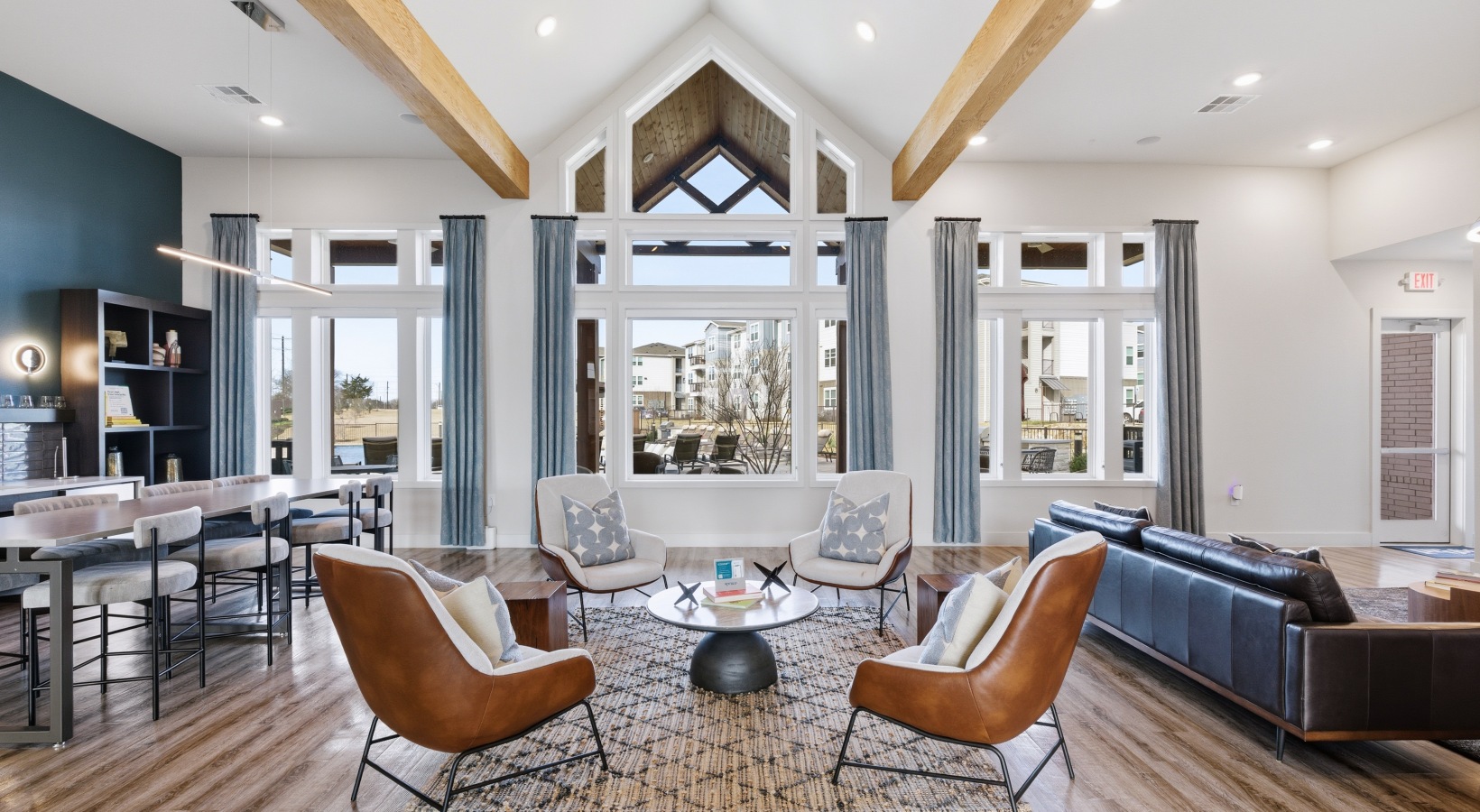 Resident clubhouse with cozy seating