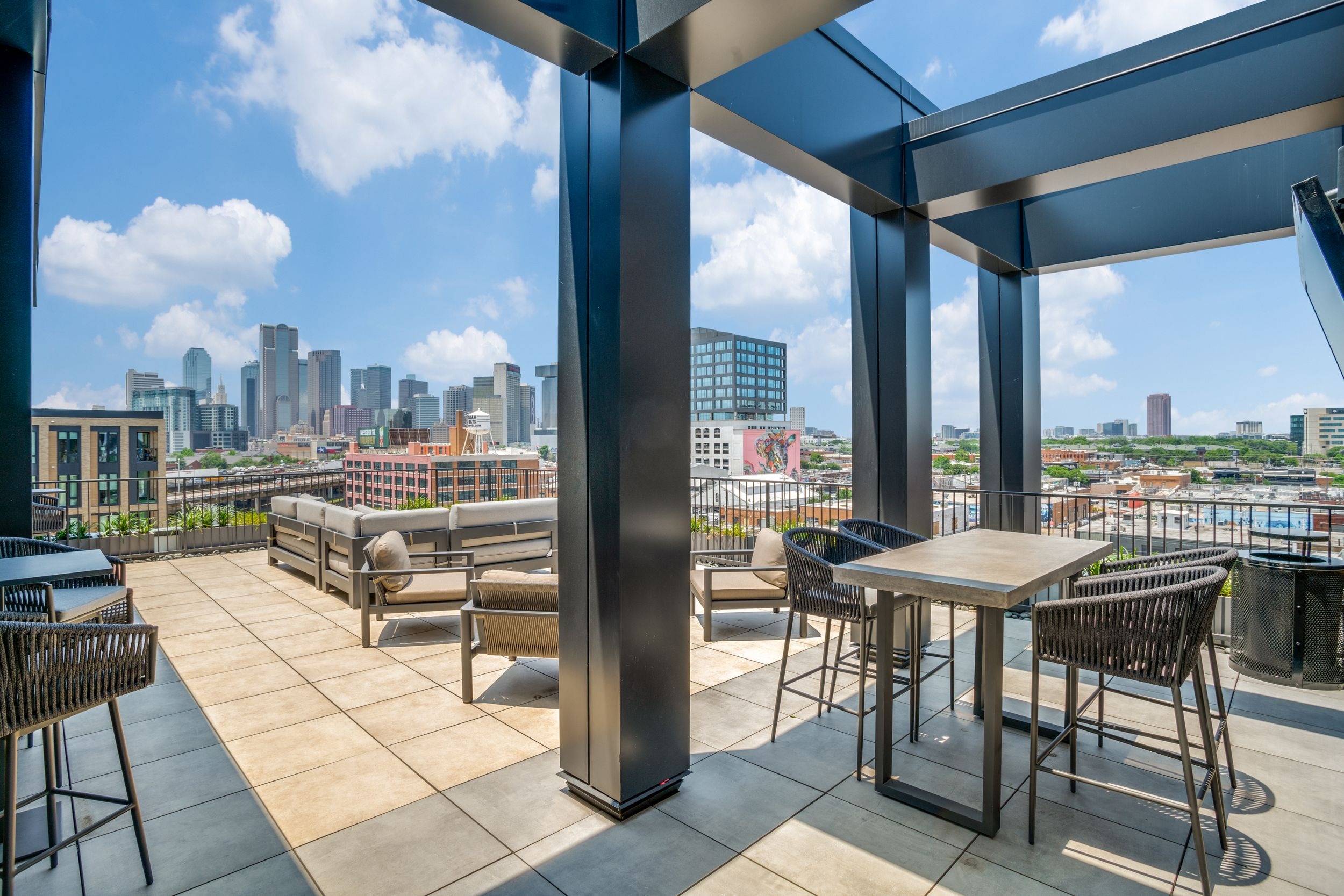Outdoor lounge area