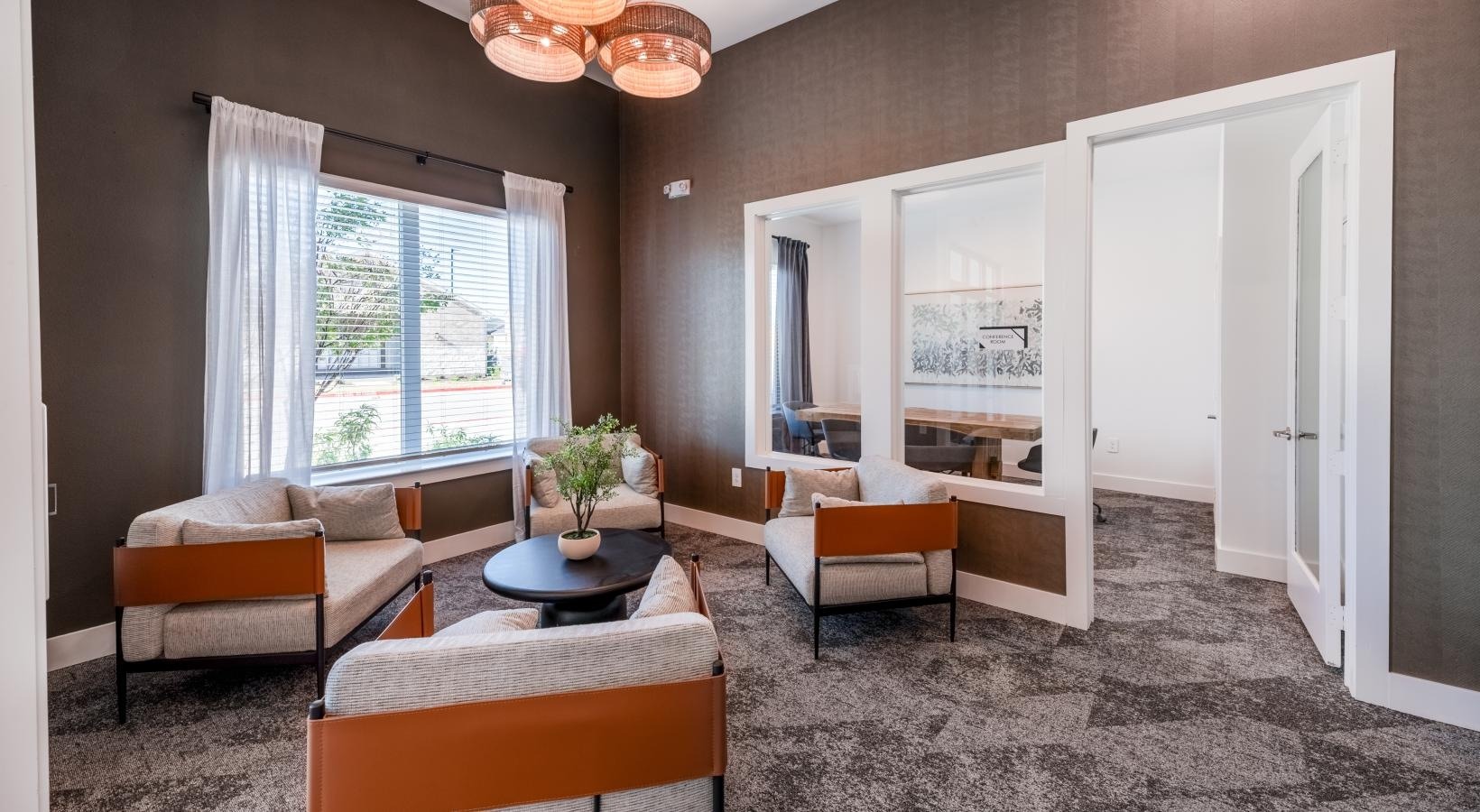 Private meeting and conference lounge