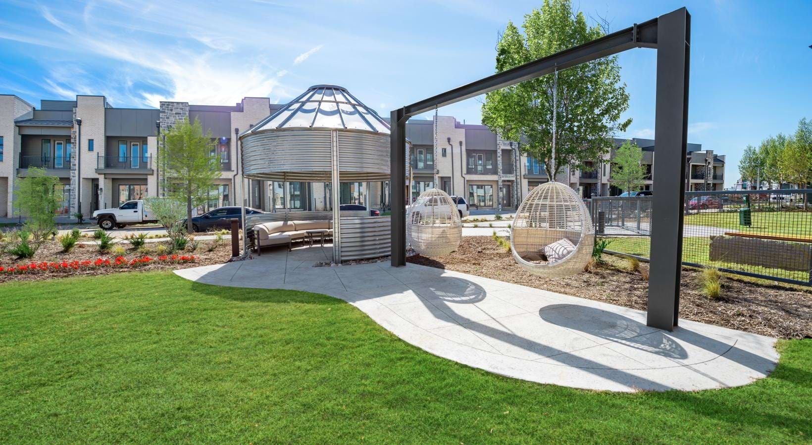 Outdoor game lawn