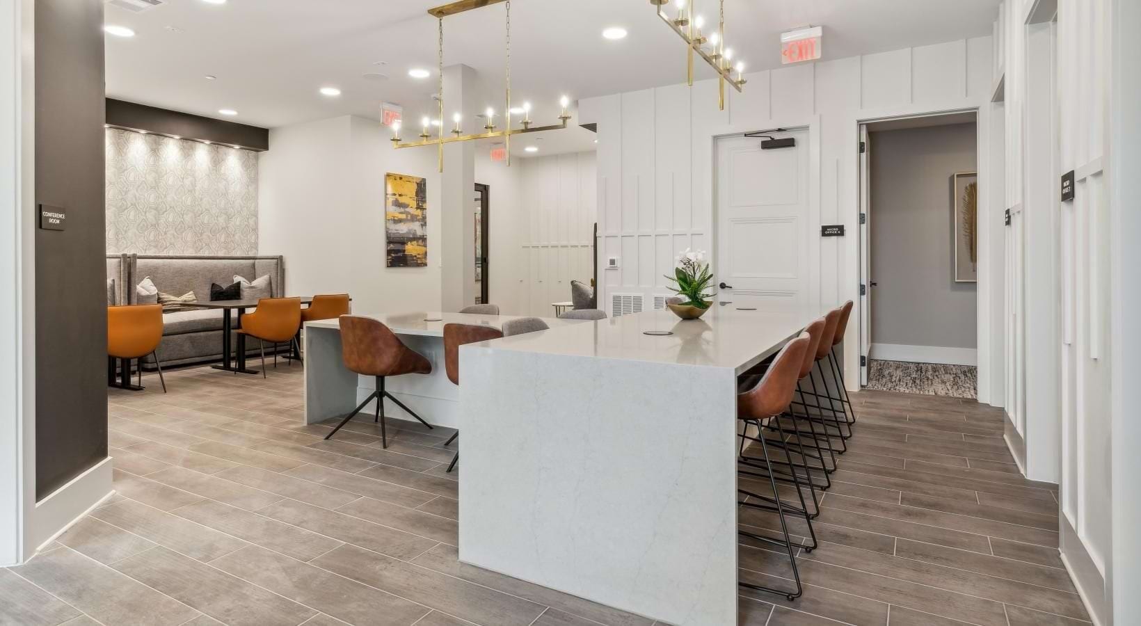 Business center kitchen island