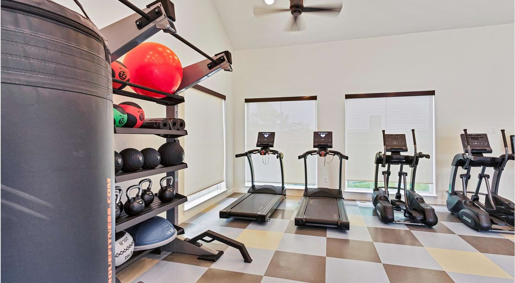 Fitness center at Perch Denton