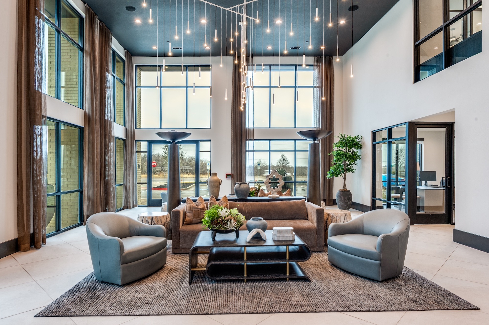 Resident lobby lounge seating