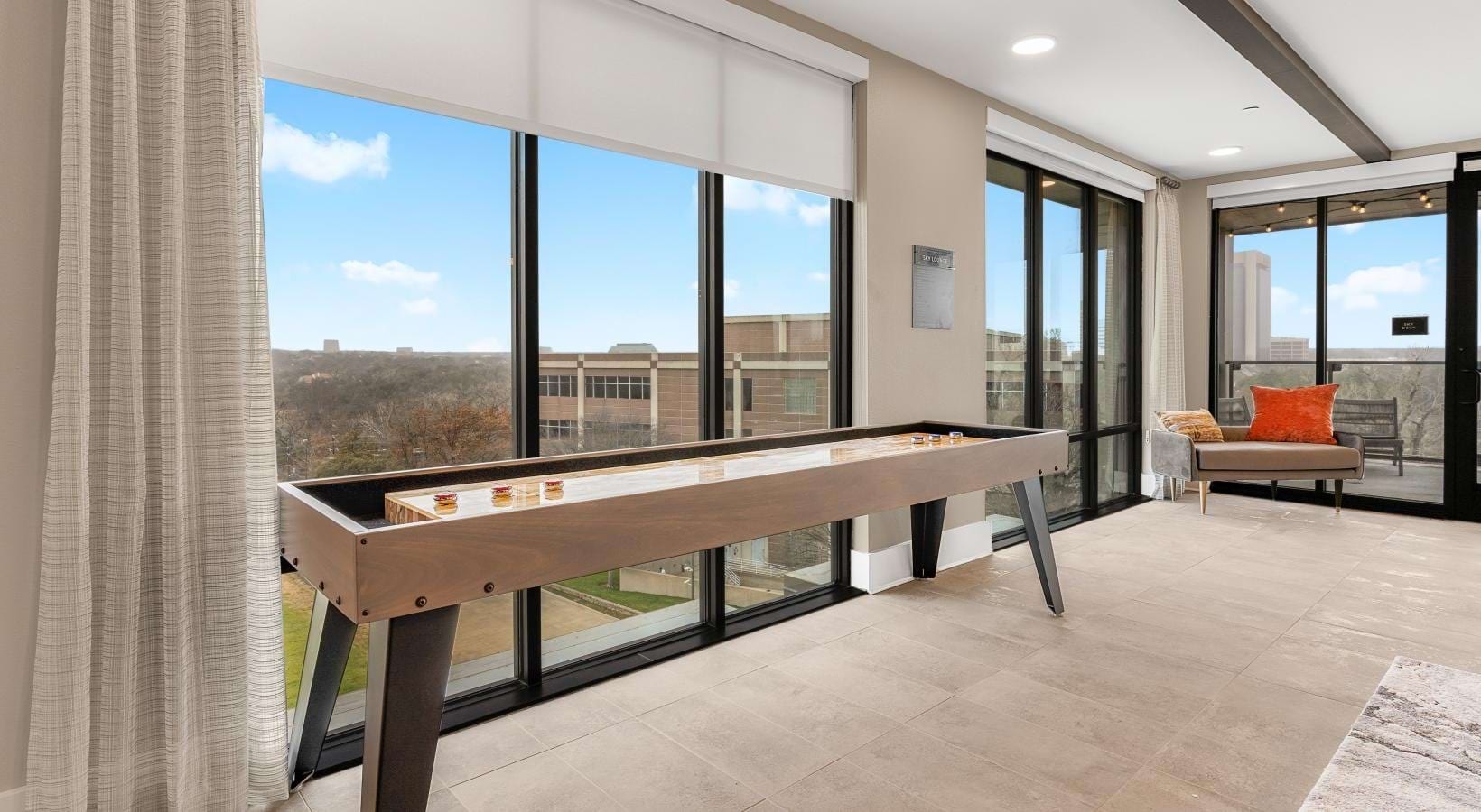 Sky lounge games area