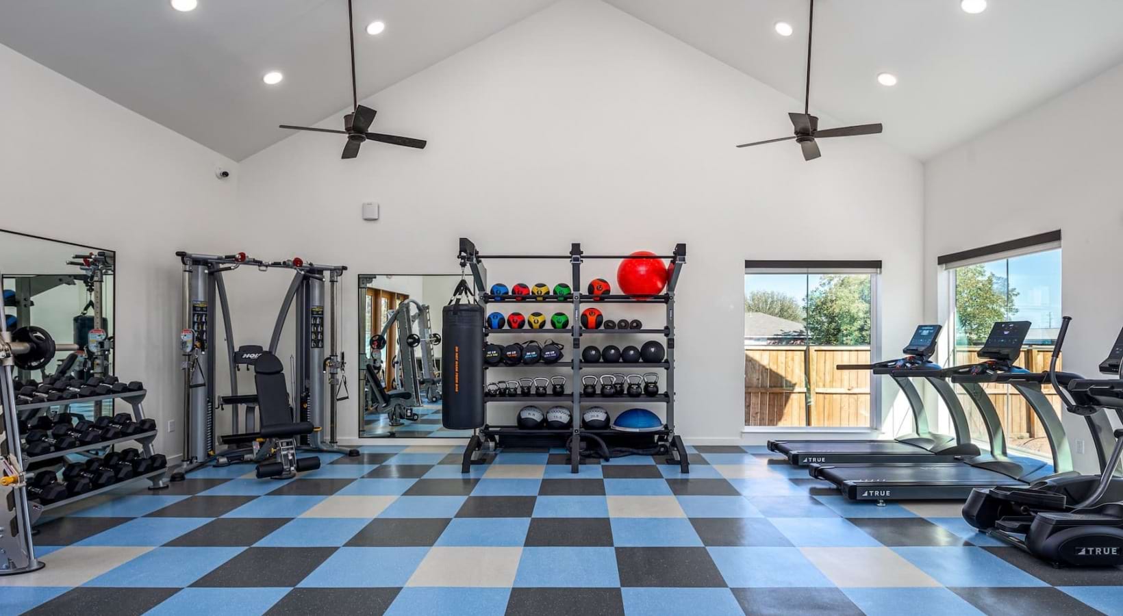 Fitness center equipment