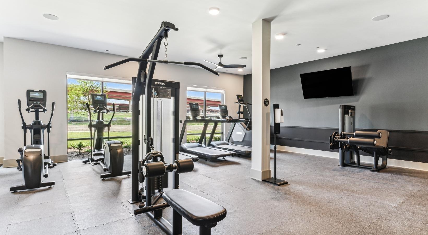 Fitness center equipment