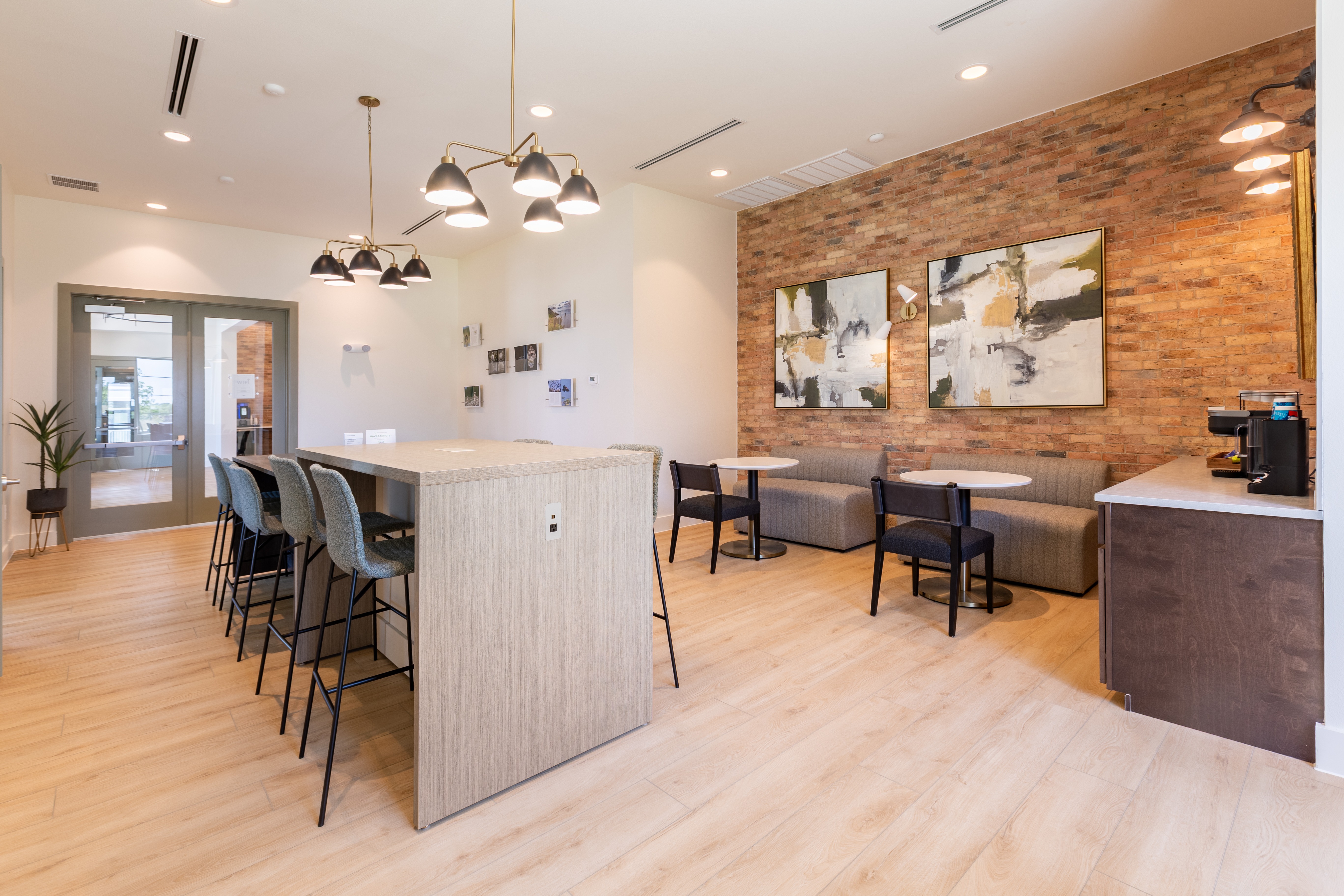 Coworking bar seating