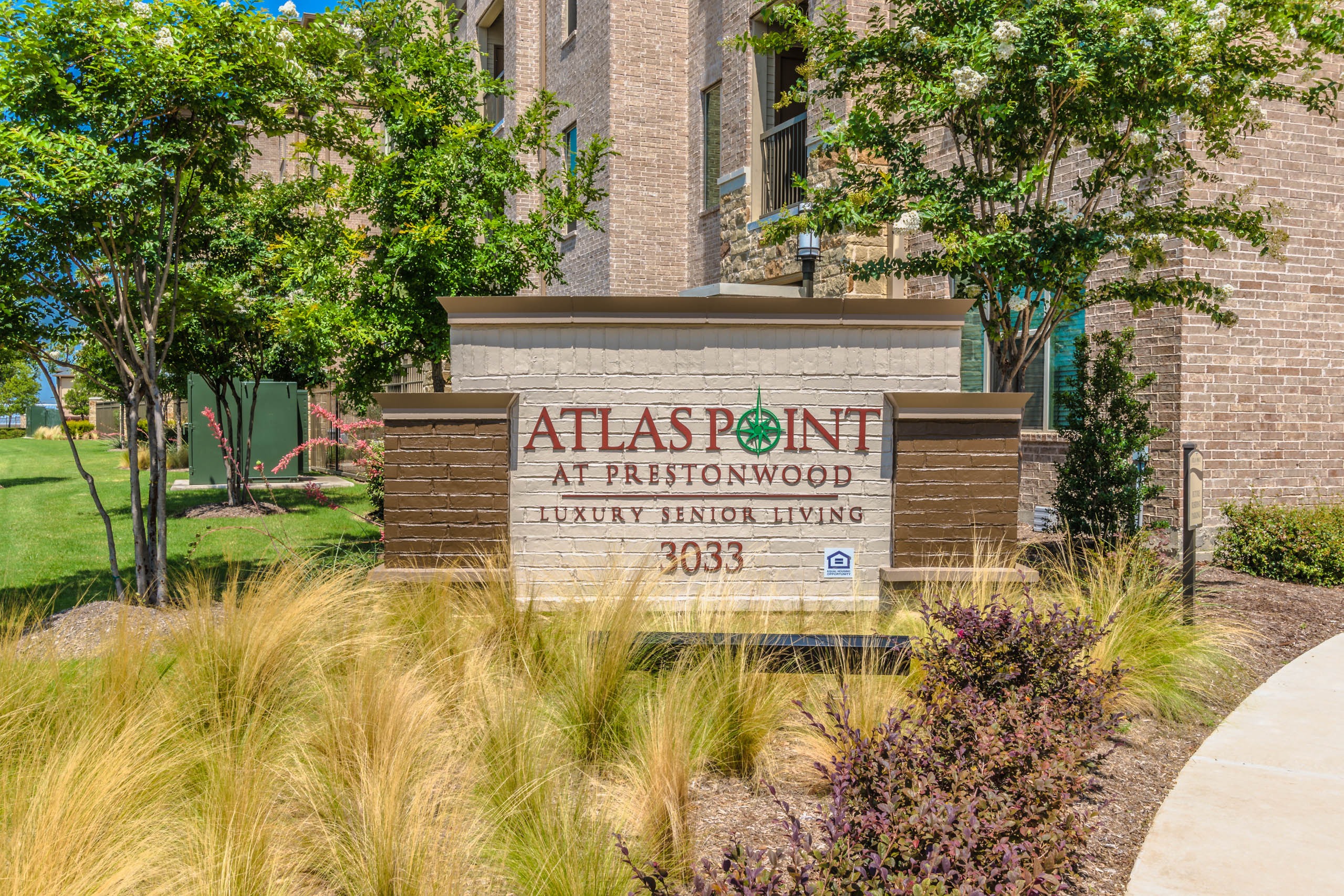 Community entrance sign