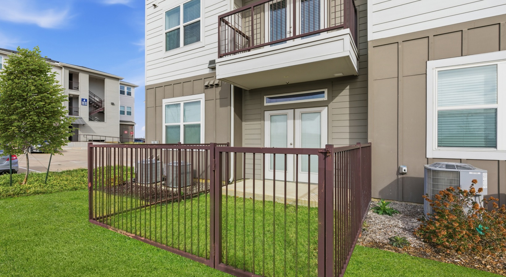Private fenced yards