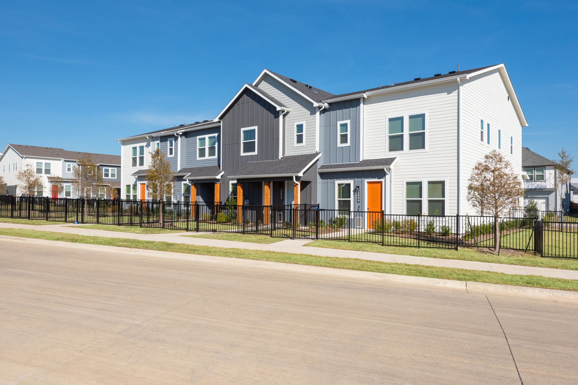 Townhome exteriors