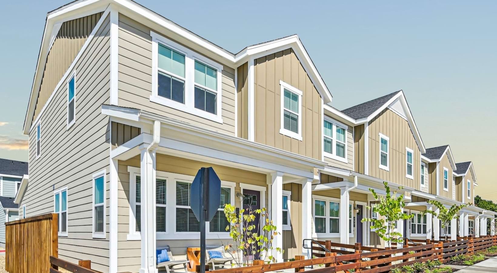 Home exteriors and streetscape