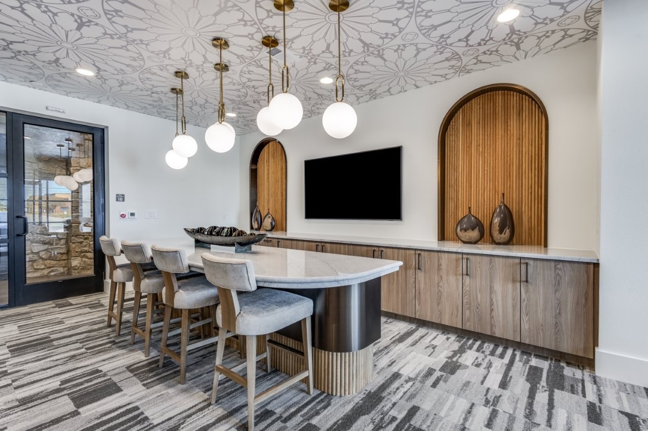 Coffee bar and entertainment kitchen