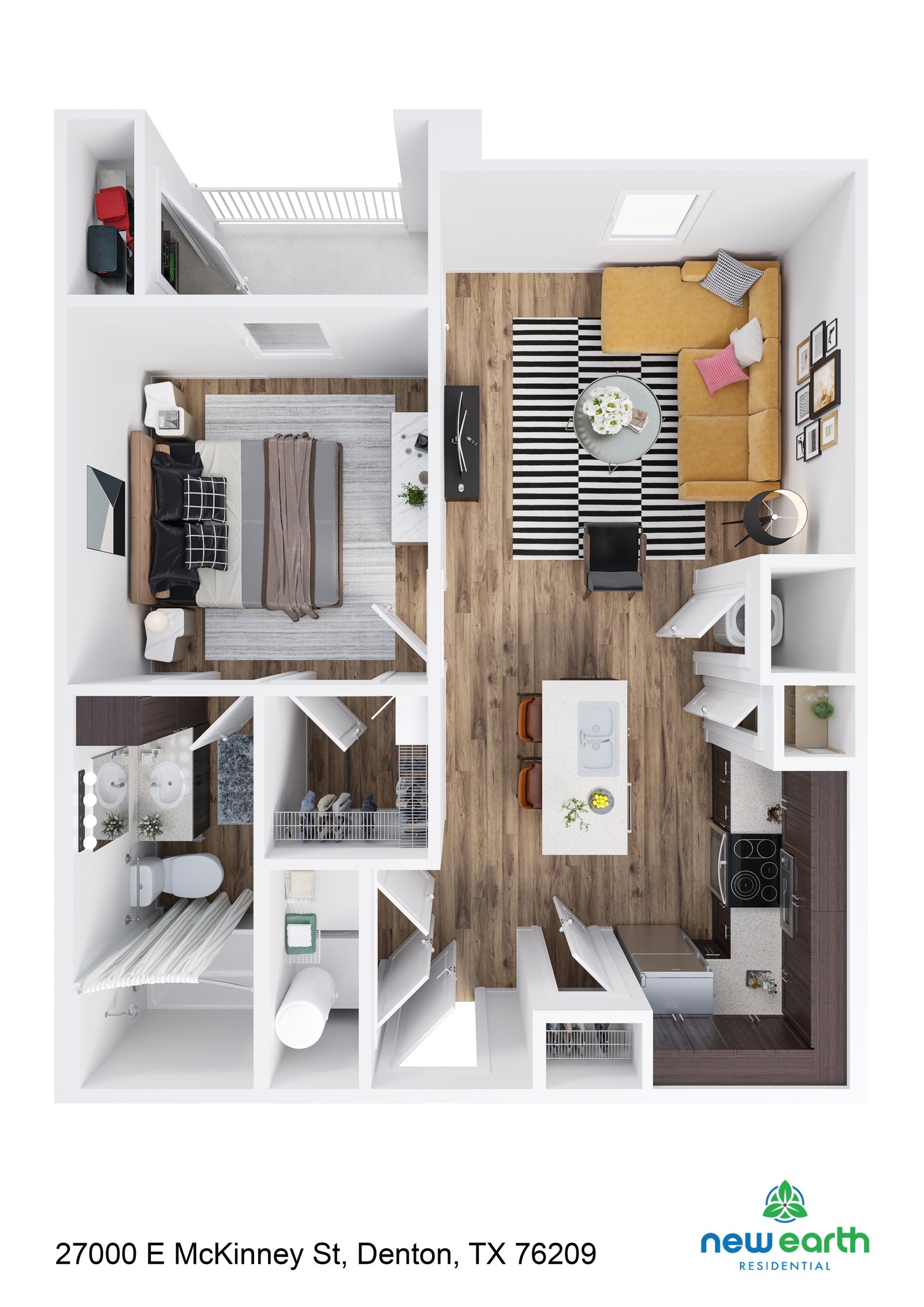 A-1 1 Bed 1 Bath – image 1