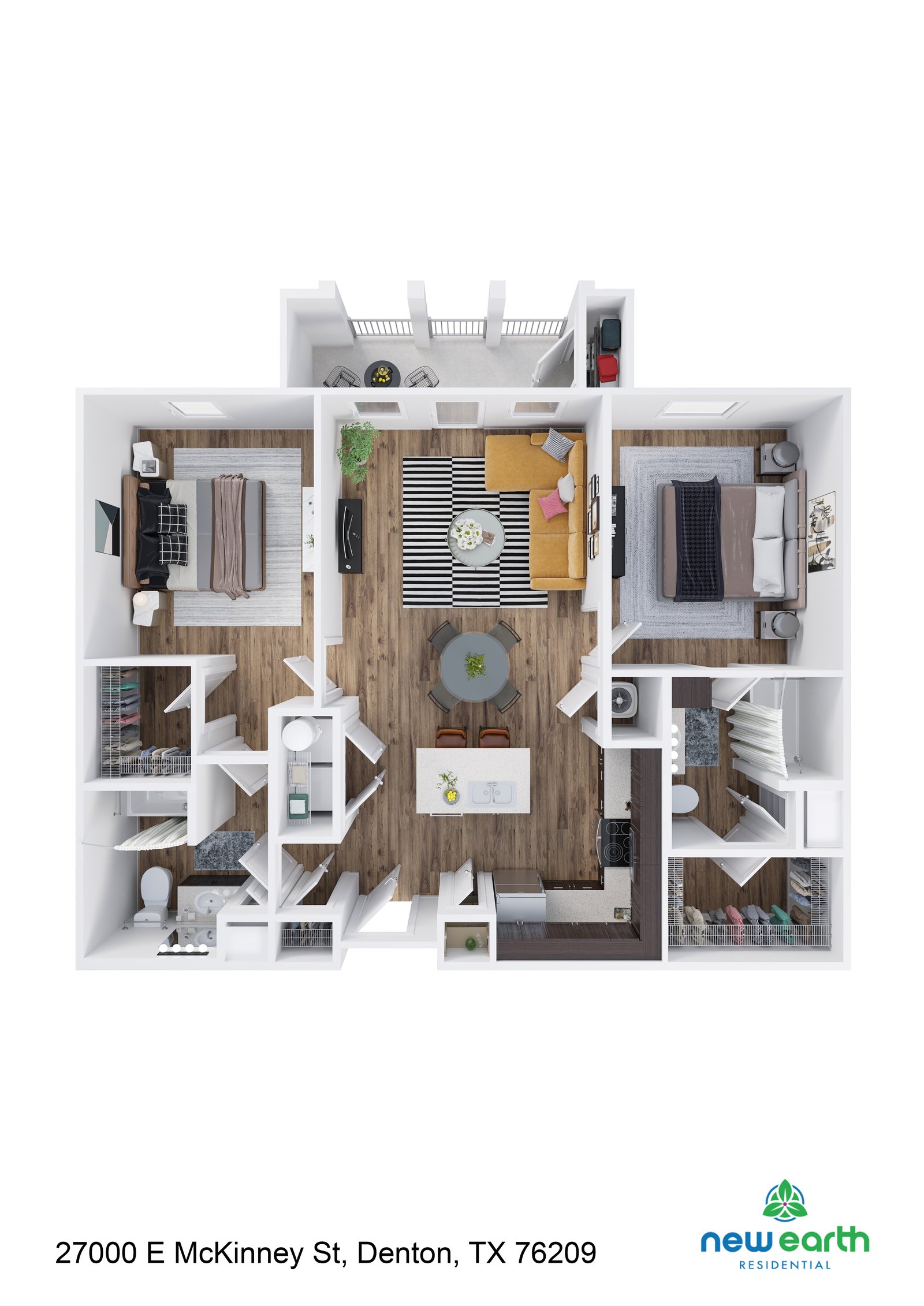 B-2 2 Bed 2 Bath – image 1
