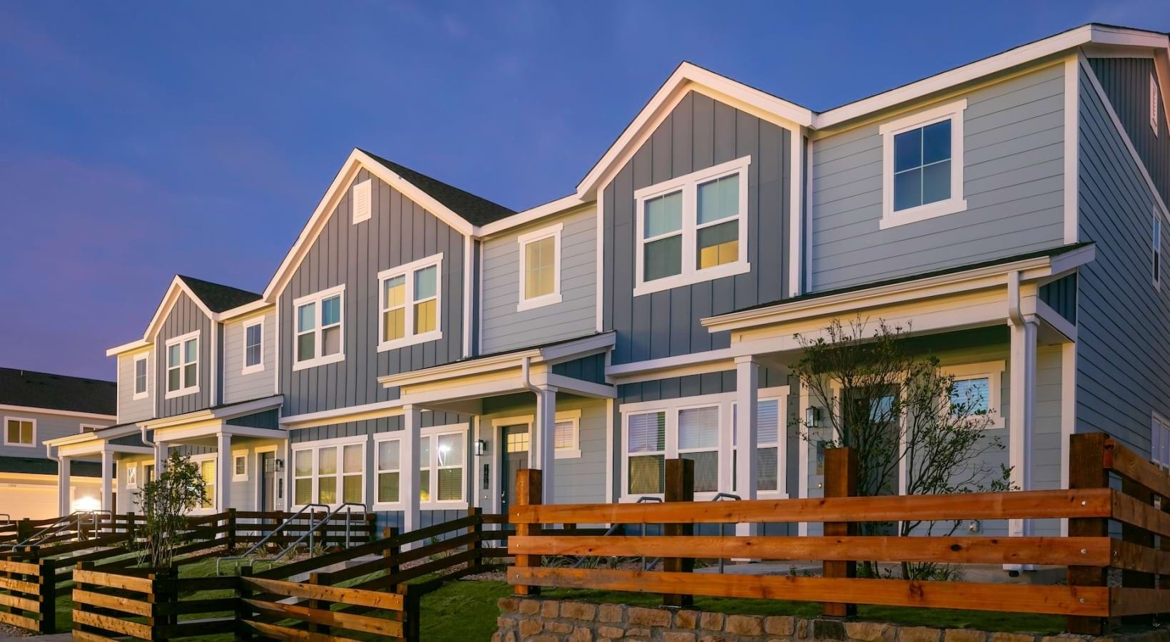Home exteriors and streetscape