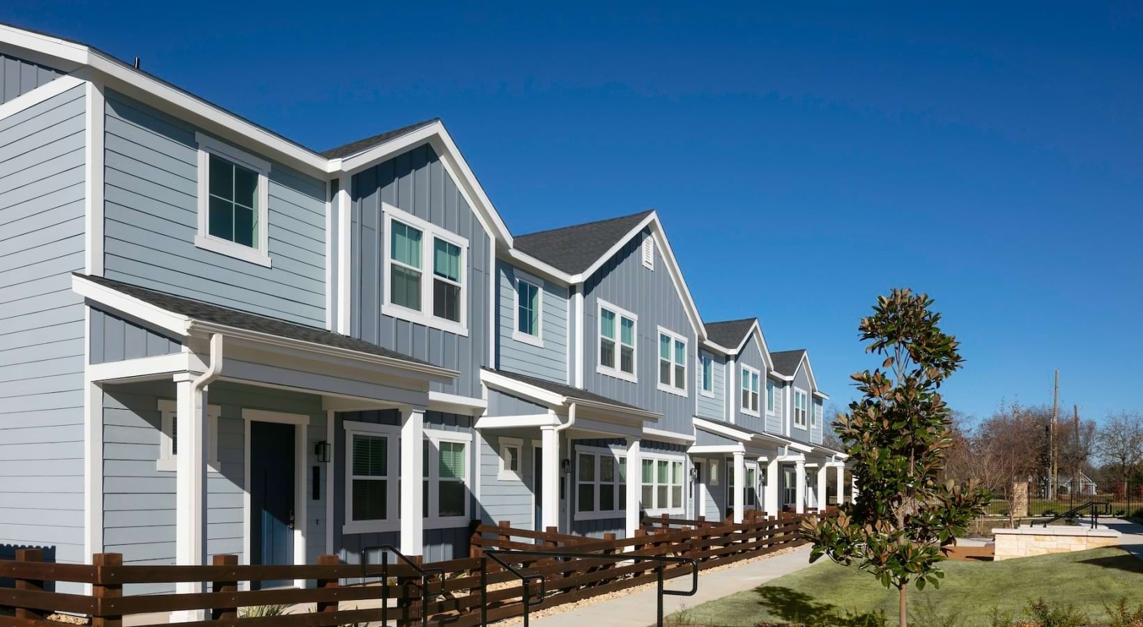 Home exteriors and streetscape