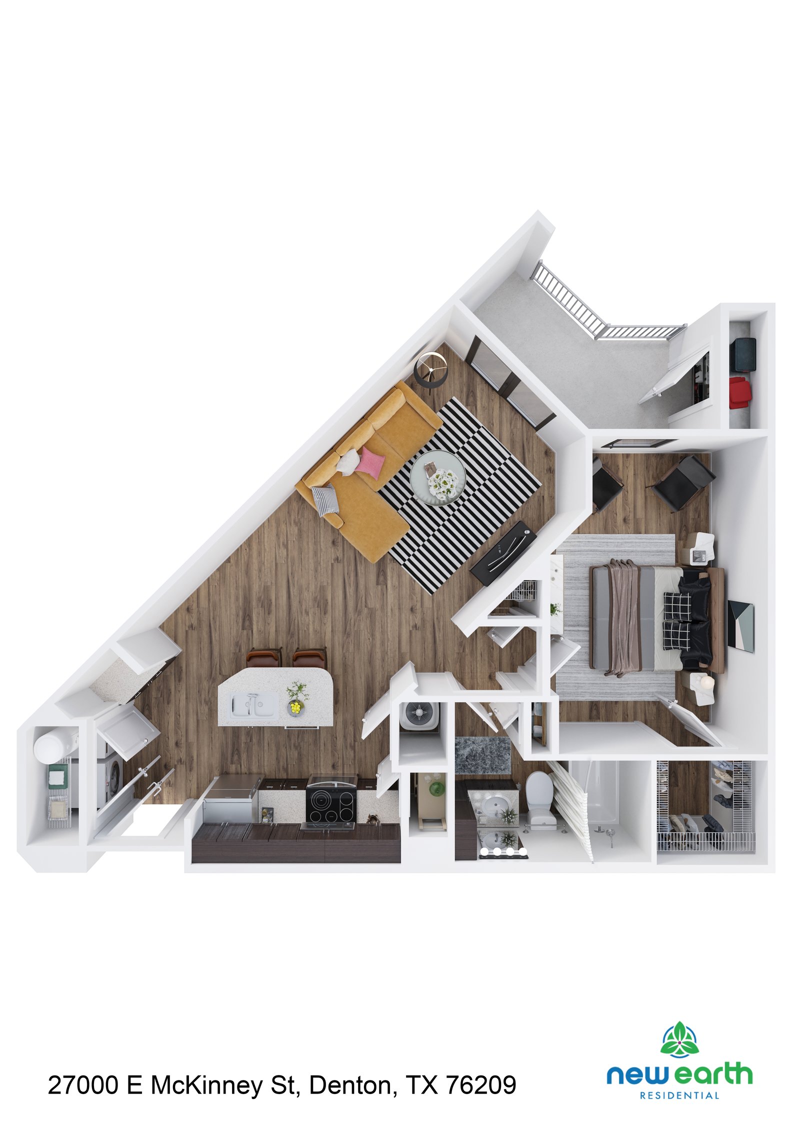 A4 1 Bed 1 Bath – image 1