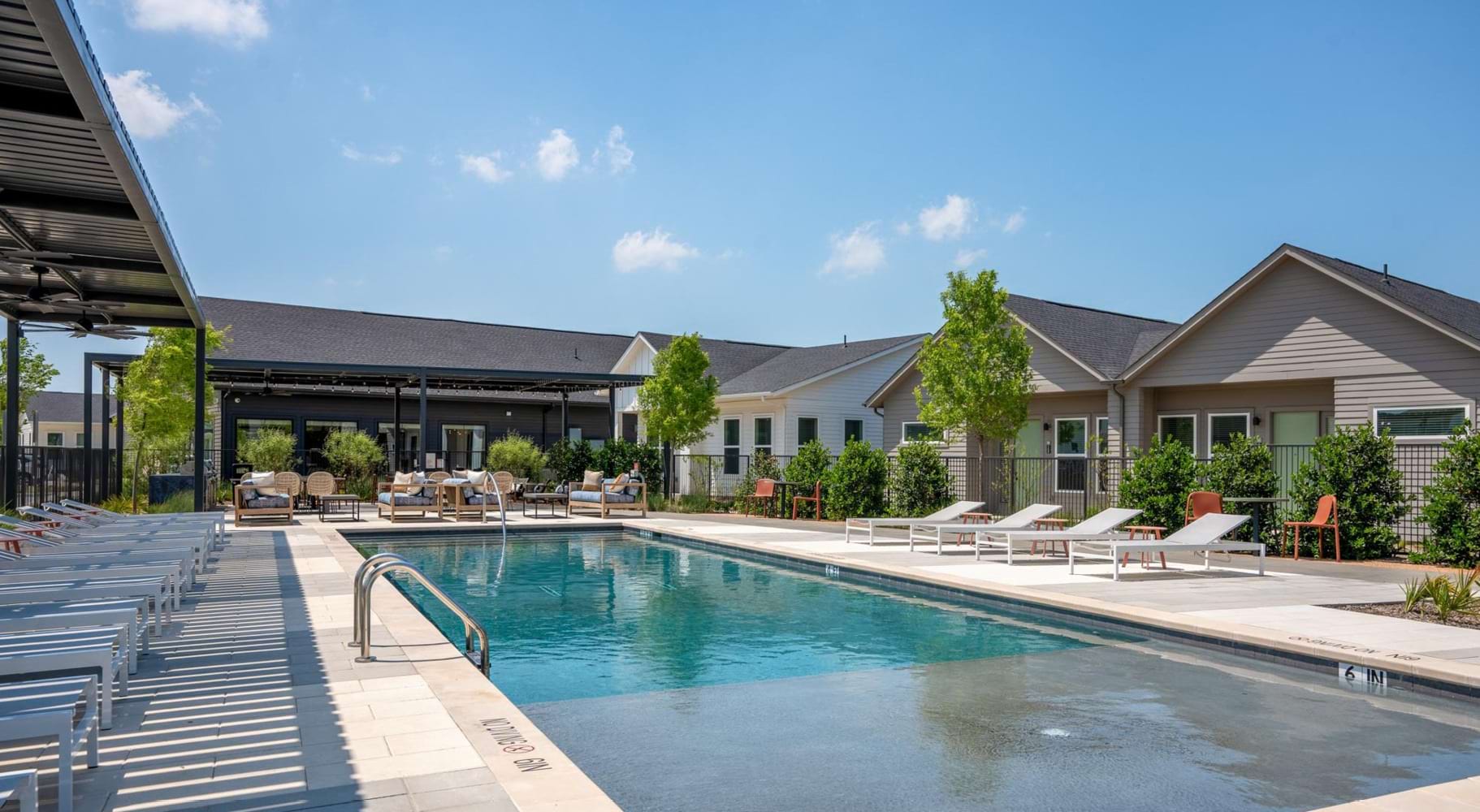 Swimming pool and pool deck
