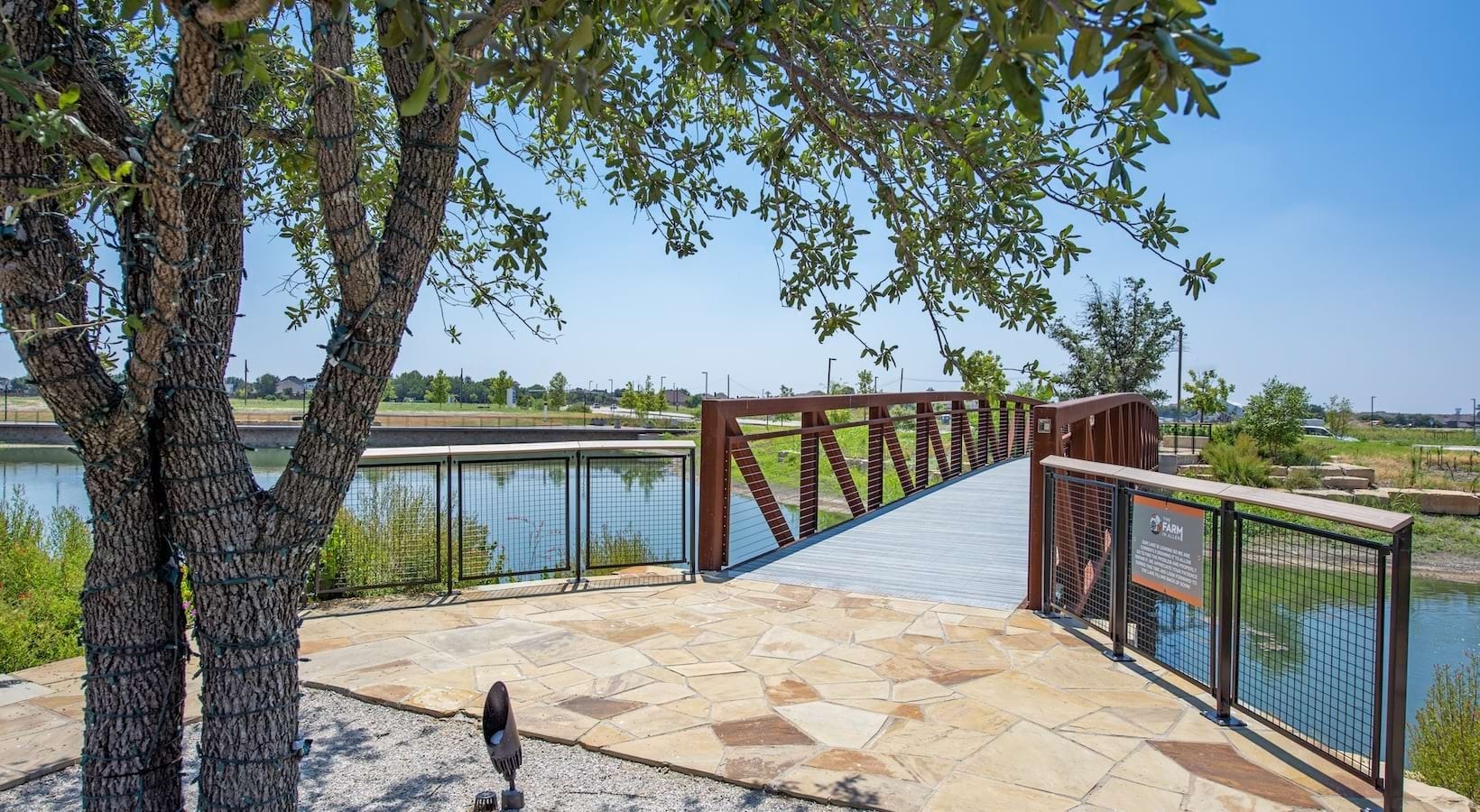 Walking trail and bridge