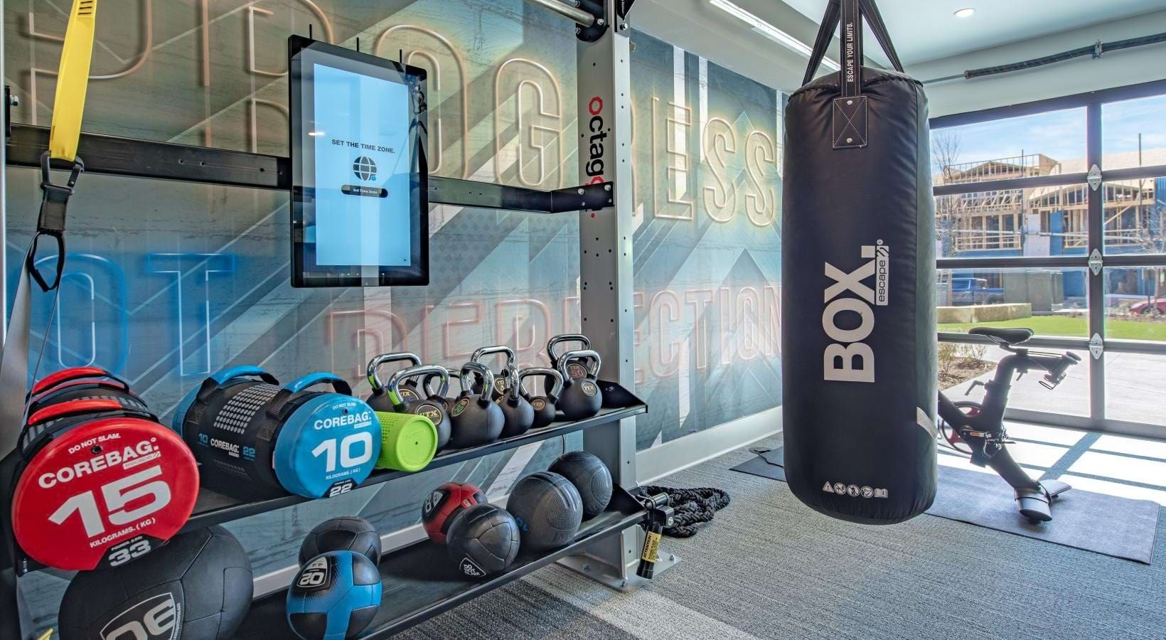 Functional training and boxing area