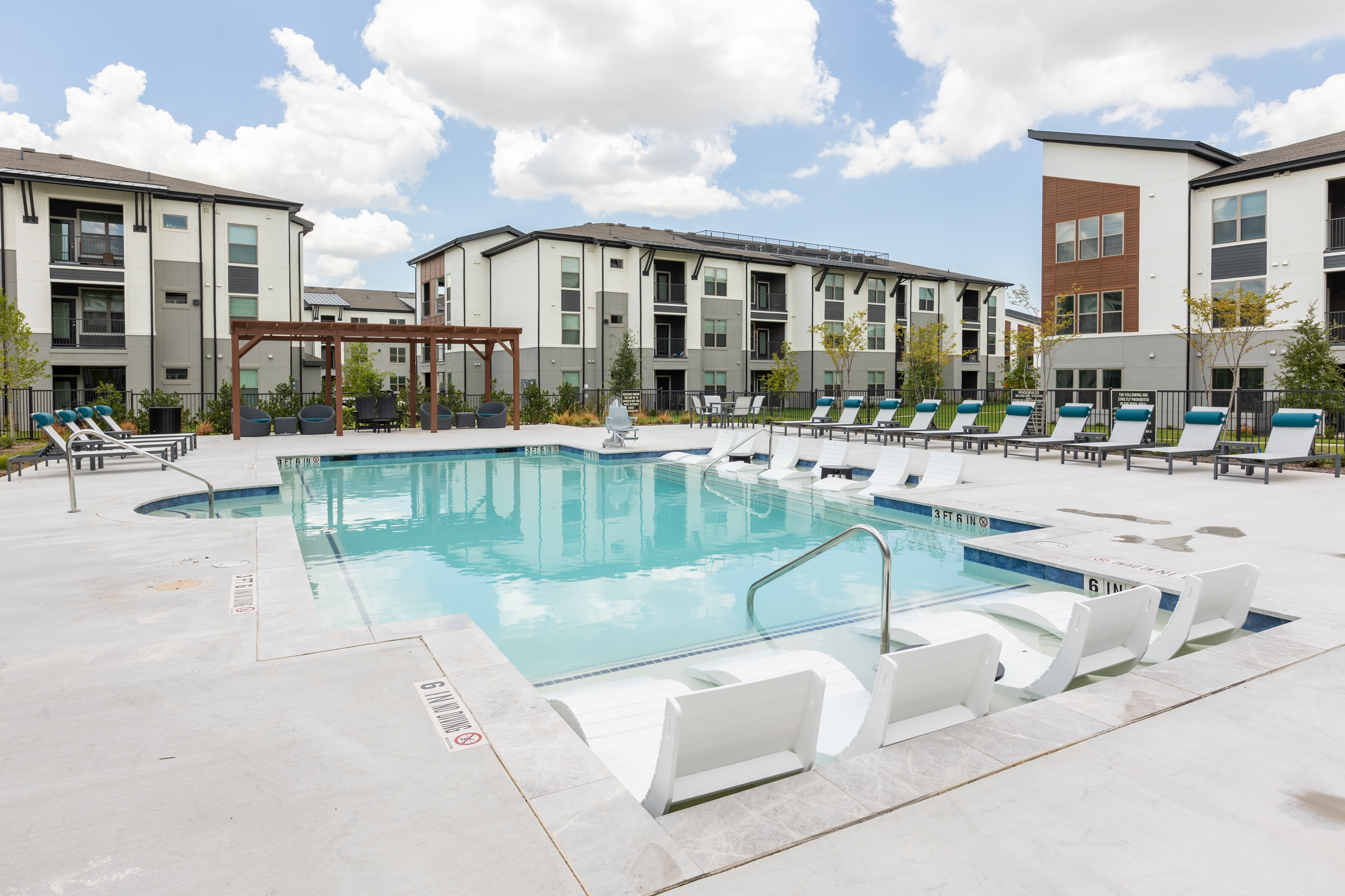 Resort-style pool and sundeck