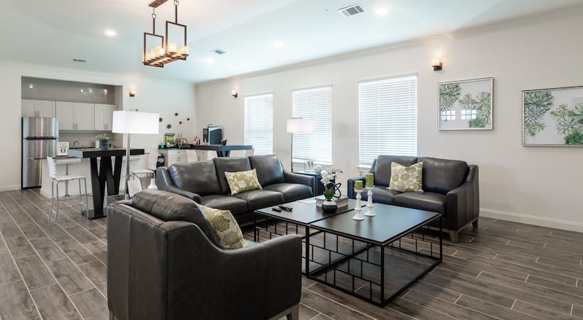 Resident clubhouse lounge