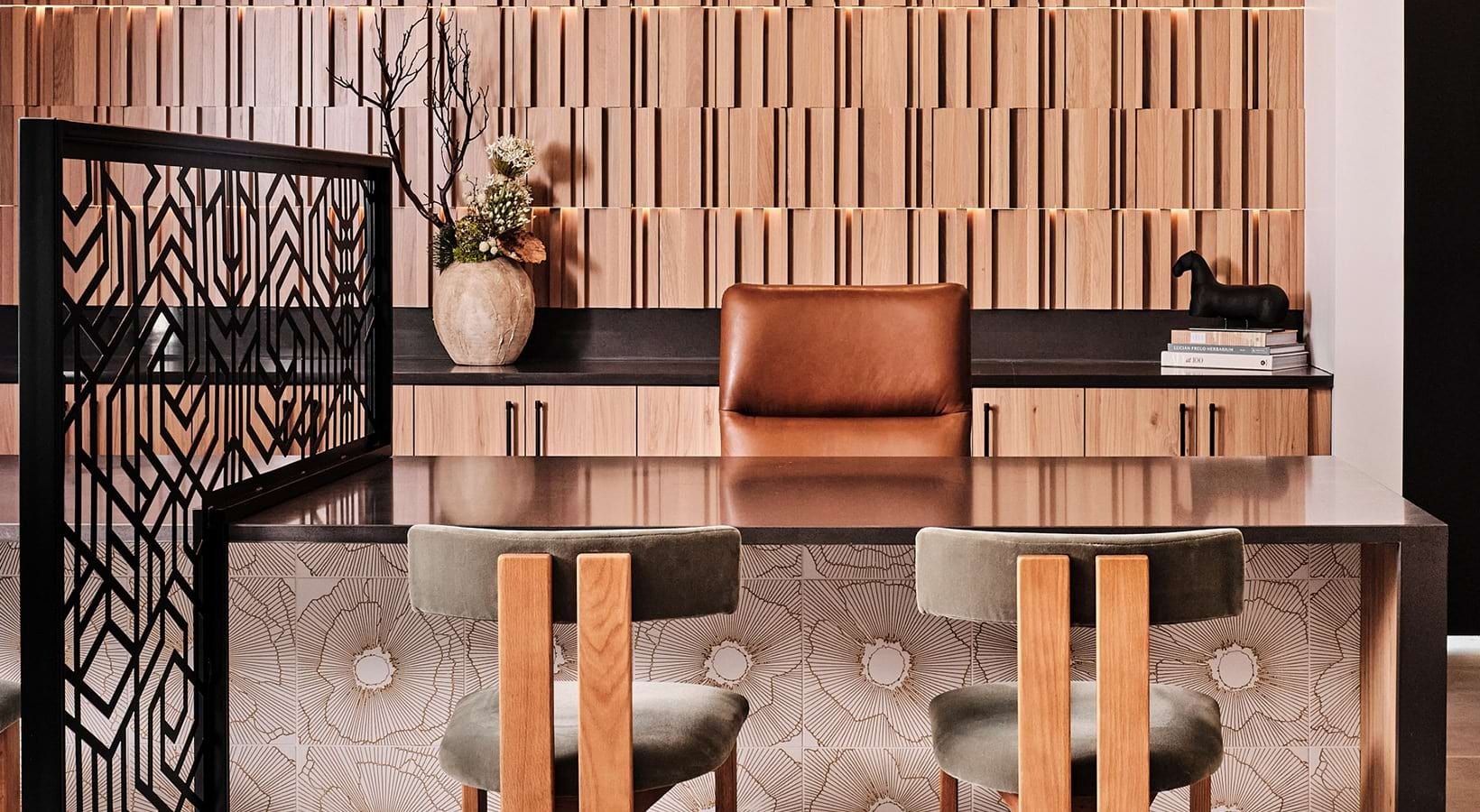 Coffee bar and work counter