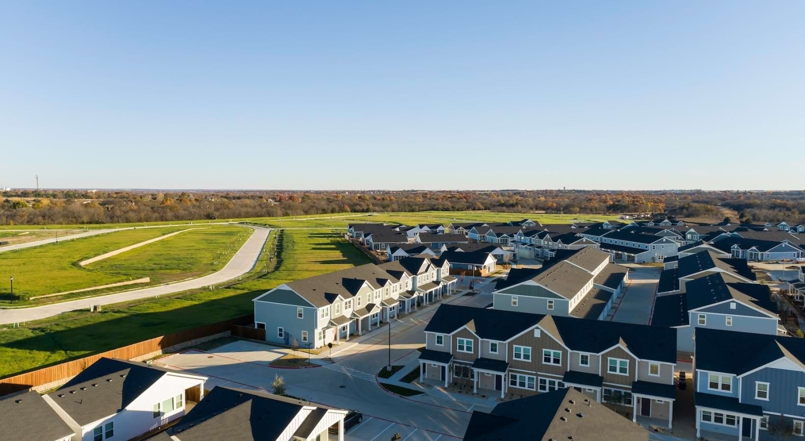 Aerial view of the community