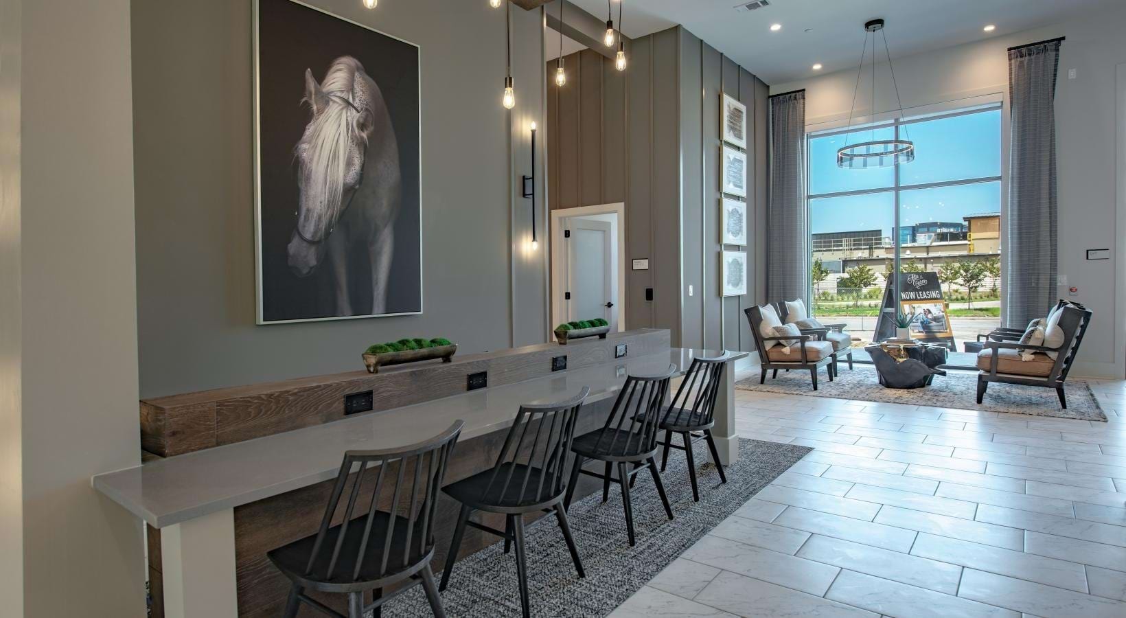 Clubhouse bar seating