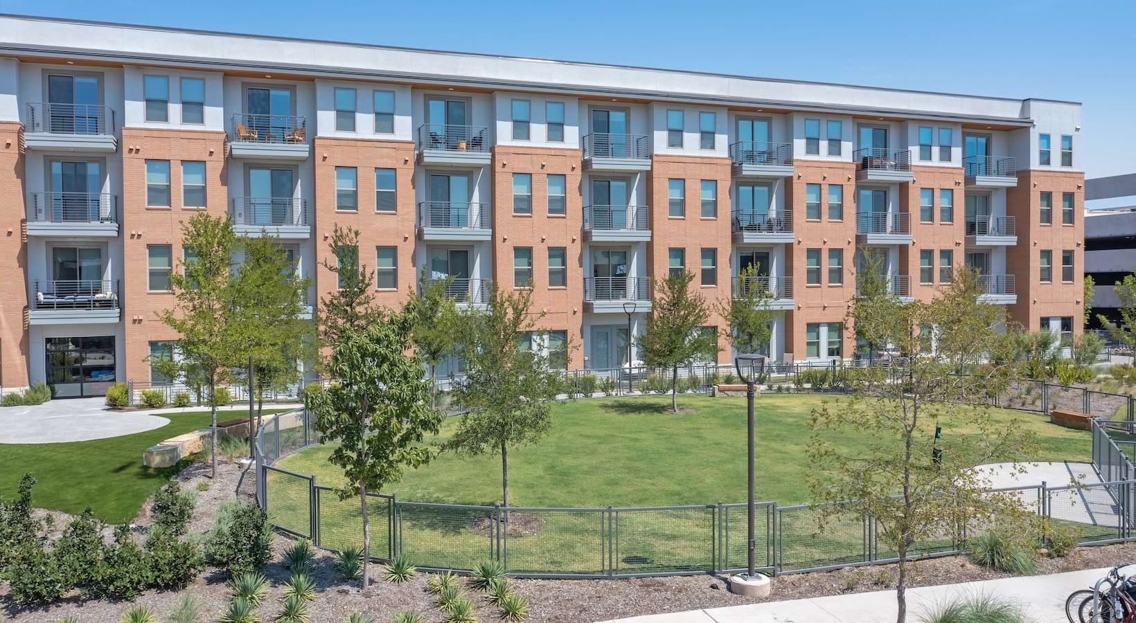 Building exterior and green space