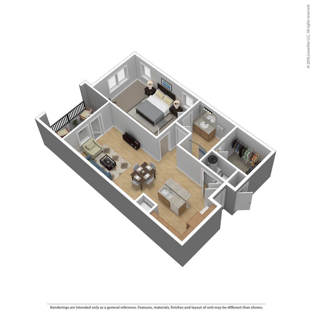 1 Bed 1 Bath 915 SqFt (831 Net) – image 1