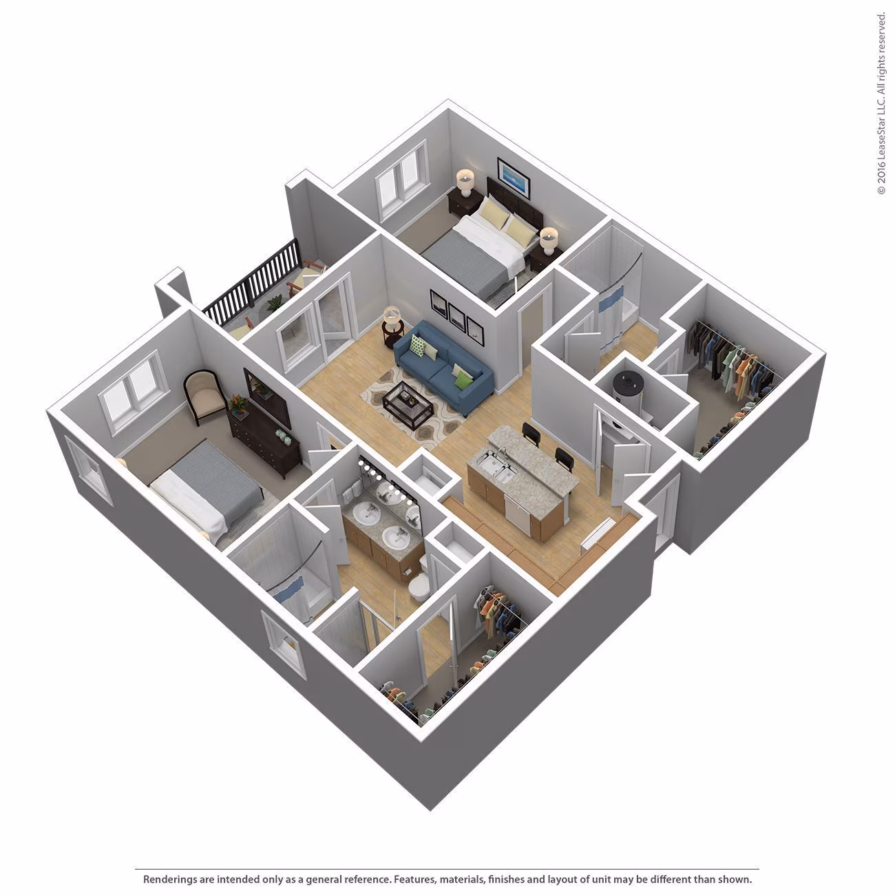 2 Bed 2 Bath 1313 SqFt (1211 Net) – image 1