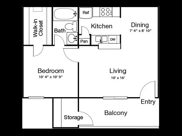 1 Bed 1 Bath A(80% Income Restricted) – image 1