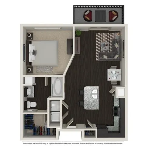 1 Bed 1 Bath – image 1