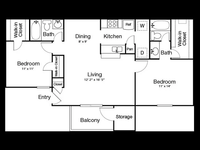 2 Bed 2 Bath B(80% Income Restricted – image 1