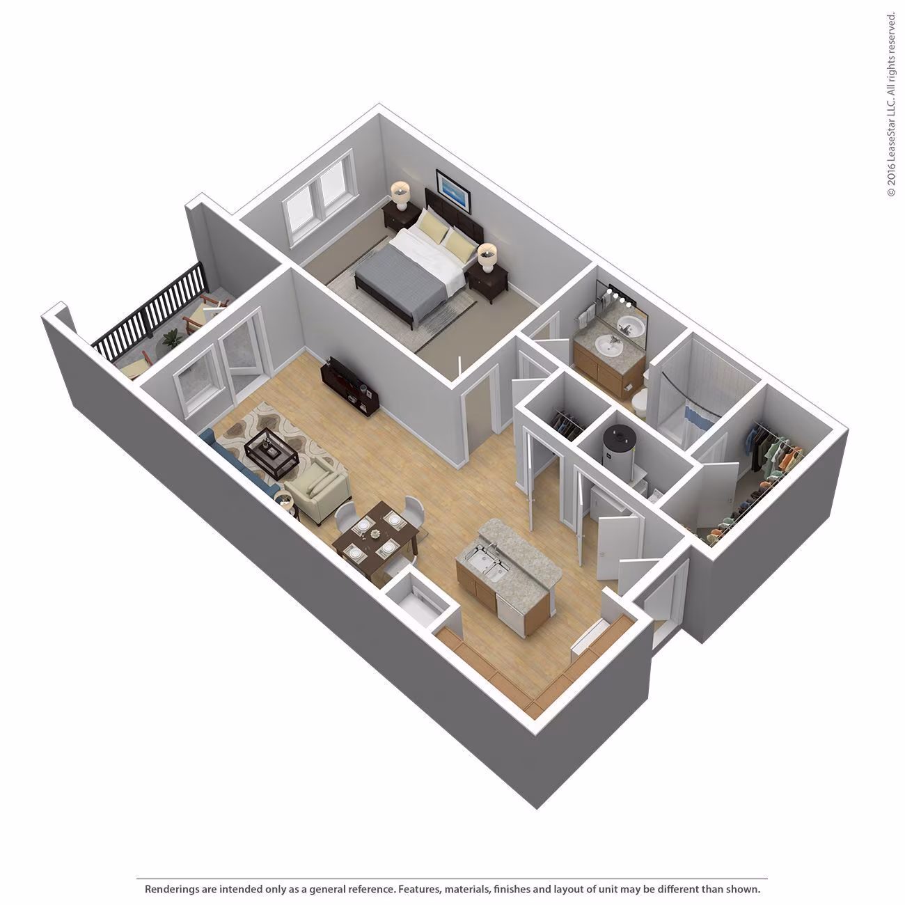 1 Bed 1 Bath 937 SqFt (840 Net) – image 1
