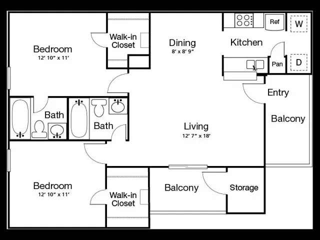 2 Bed 2 Bath B(80% Income Restricted) – image 1